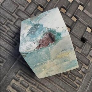 Ocean Jasper Cut Corner Cube